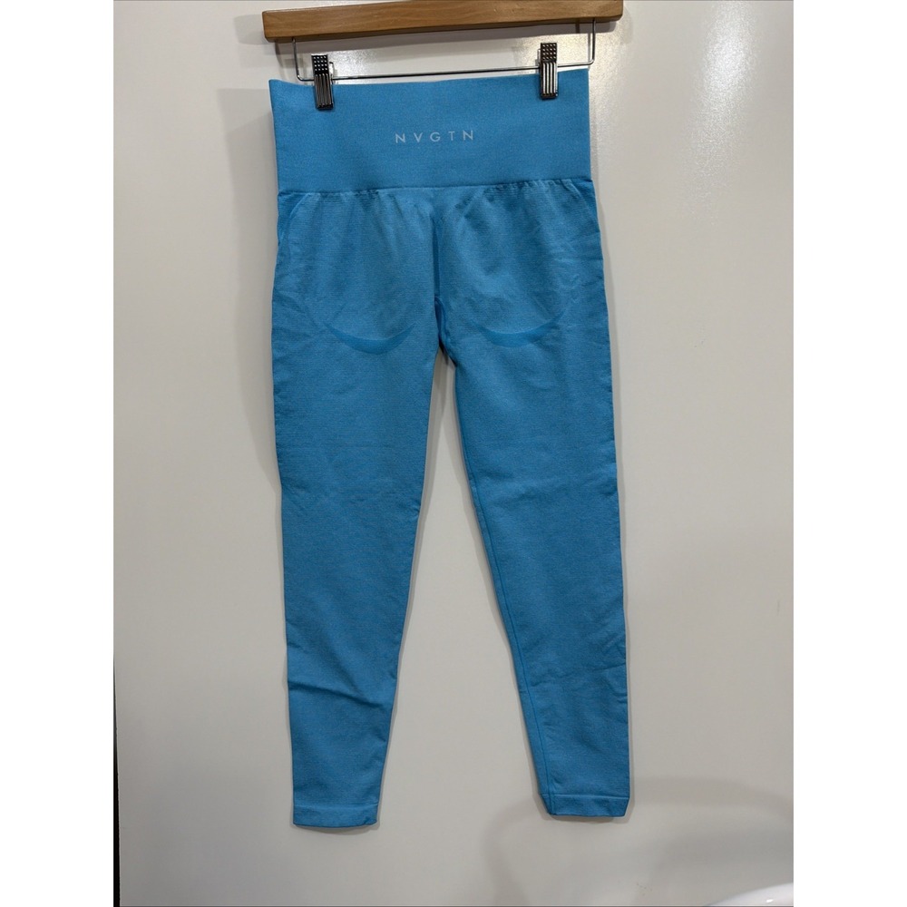NVGTN Women's Contour Leggings Size Medium- Sculpted Light Blue